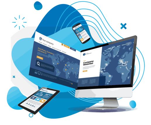 Modern website ontwerp met heldere layout en prominente call-to-action knop.