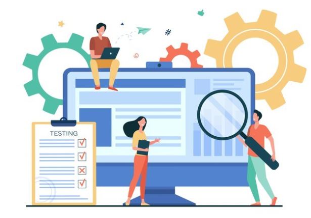 Klant tevreden met nieuwe website op laptop