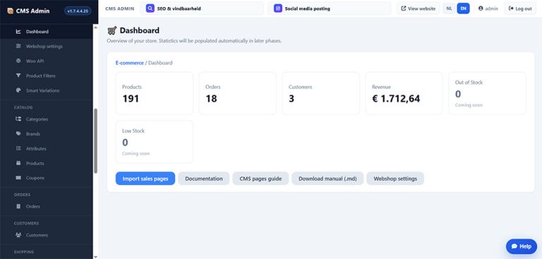 Eén centraal platform voor je complete webshop
