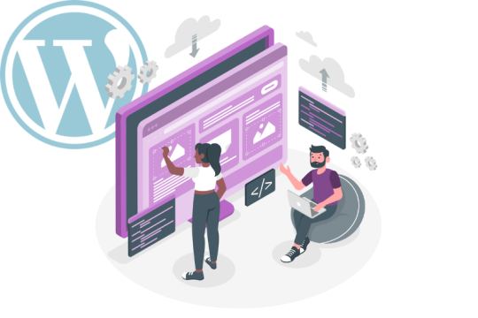 Laptop met preview van een responsief WordPress-thema op meerdere schermen