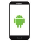 Moderne Android-app op een smartphone met helder scherm.