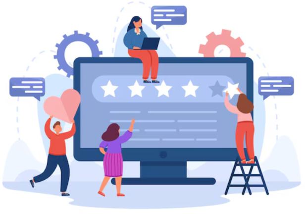 Een overzicht van reviewplatforms met uiteenlopende scores en geen centraal dashboard.