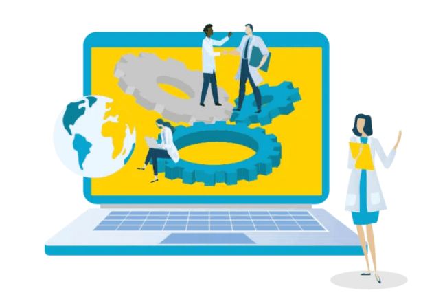 Professionele virtuele assistent toont overzicht op laptop met checklist en e-mails.