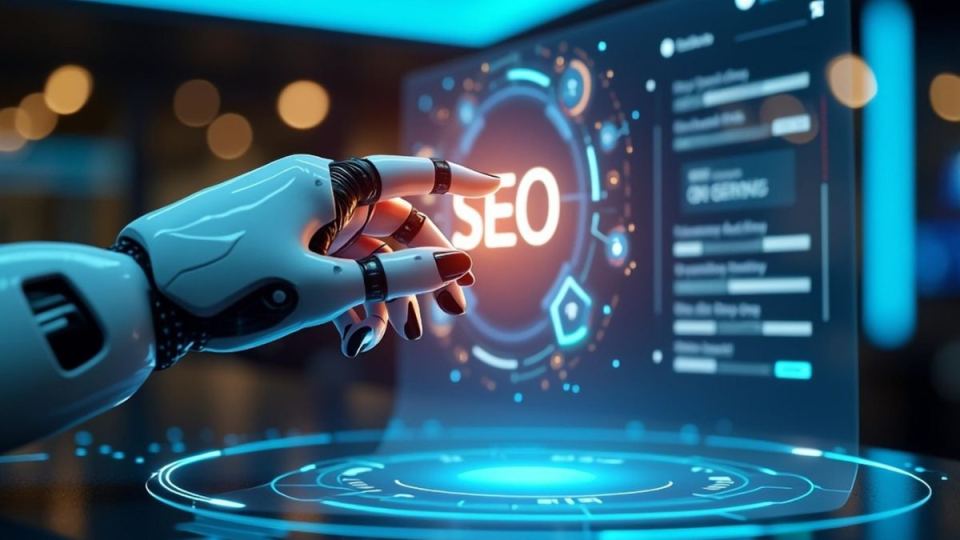 AI tool generating long-tail keyword suggestions based on search intent for SEO.
