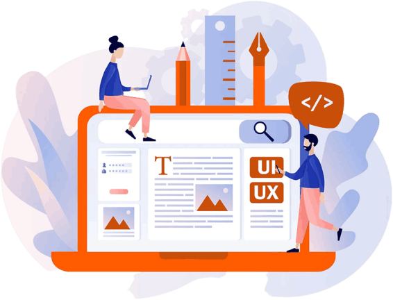 Overzicht van een responsive webdesign op desktop, tablet en smartphone.