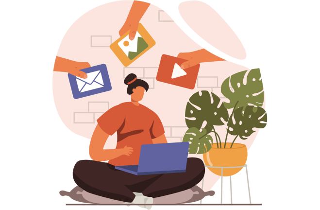 Social media visual met gefotografeerde lifestyle en warme filter