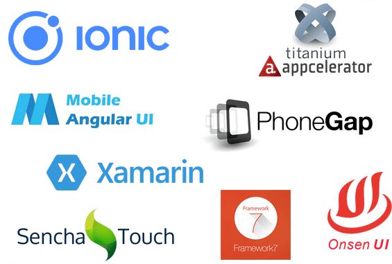 Procesoverzicht van hybride app ontwikkeling met HTML5, CSS3 en JavaScript