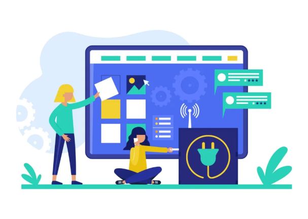 Banner met asymmetrische compositie en nadruk op call-to-action